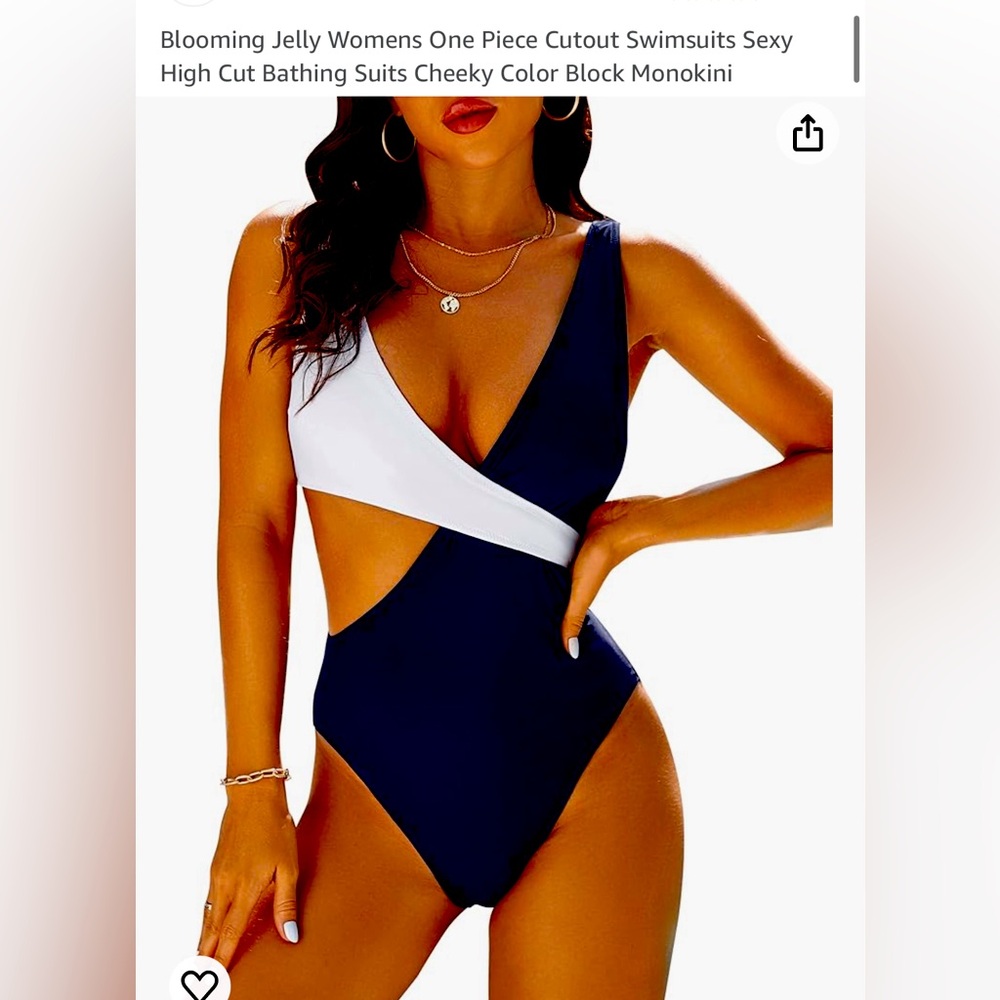 Blooming Jelly brand on Amazon, small, Black/white crisscross and so flattering